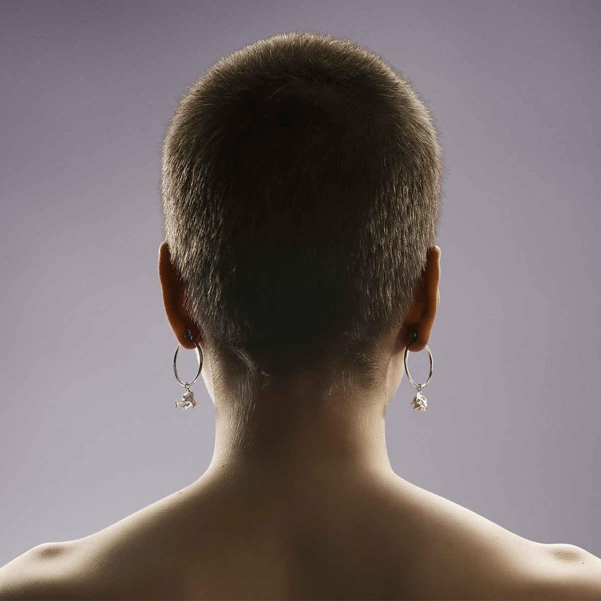 Fische Ohrring, Anhänger groß, 925er Silber 3 Fische Sternzeichen-Ohrring, groß, Silber, Abbildung