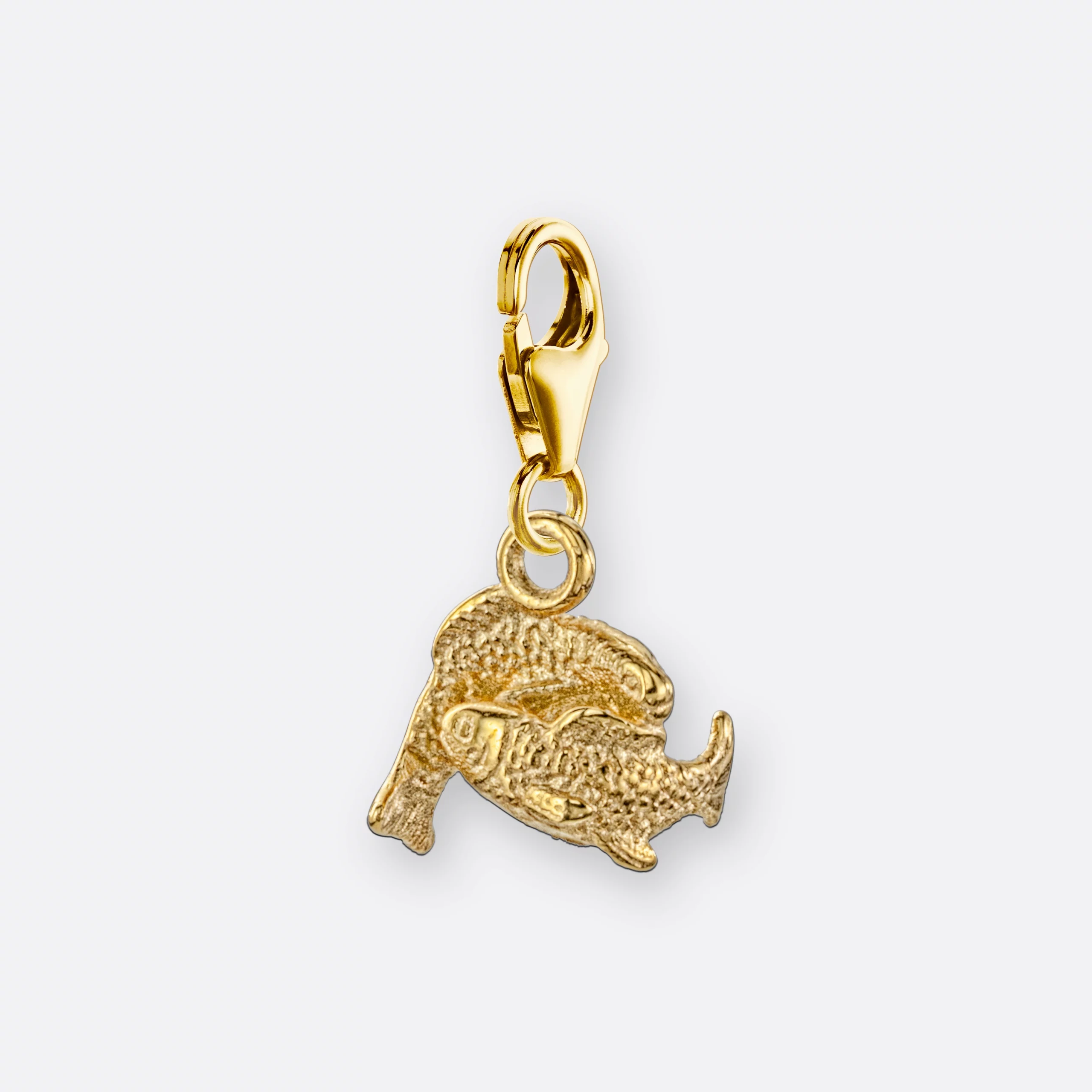 Fische Charm, Anhänger klein, 585er Gold 12 Fische Charm mit Anhängerklein, Gold, Seite