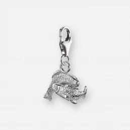 Fische Charm, Anhänger klein, 925er Silber 19 Fische Charm mit Sternzeichen-Anhänger klein, Silber, Variante