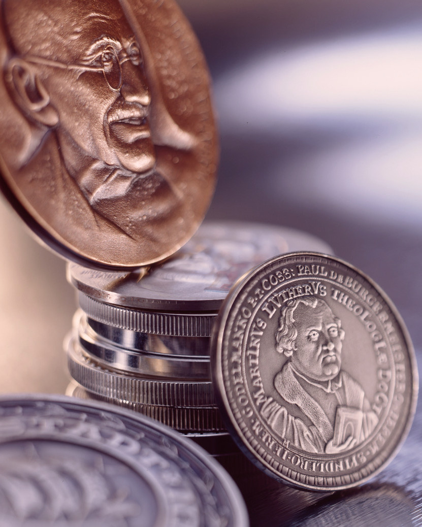 Ghandi Medaille Hersteller uai