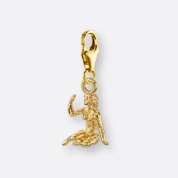 Jungfrau Charm, Anhänger klein, 585er Gold 18 Jungfrau Charm mit Anhänger klein, Gold, Vorne