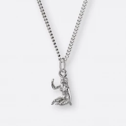 Jungfrau Sternzeichen-Halskette mit Anhänger klein, Silber, Variante