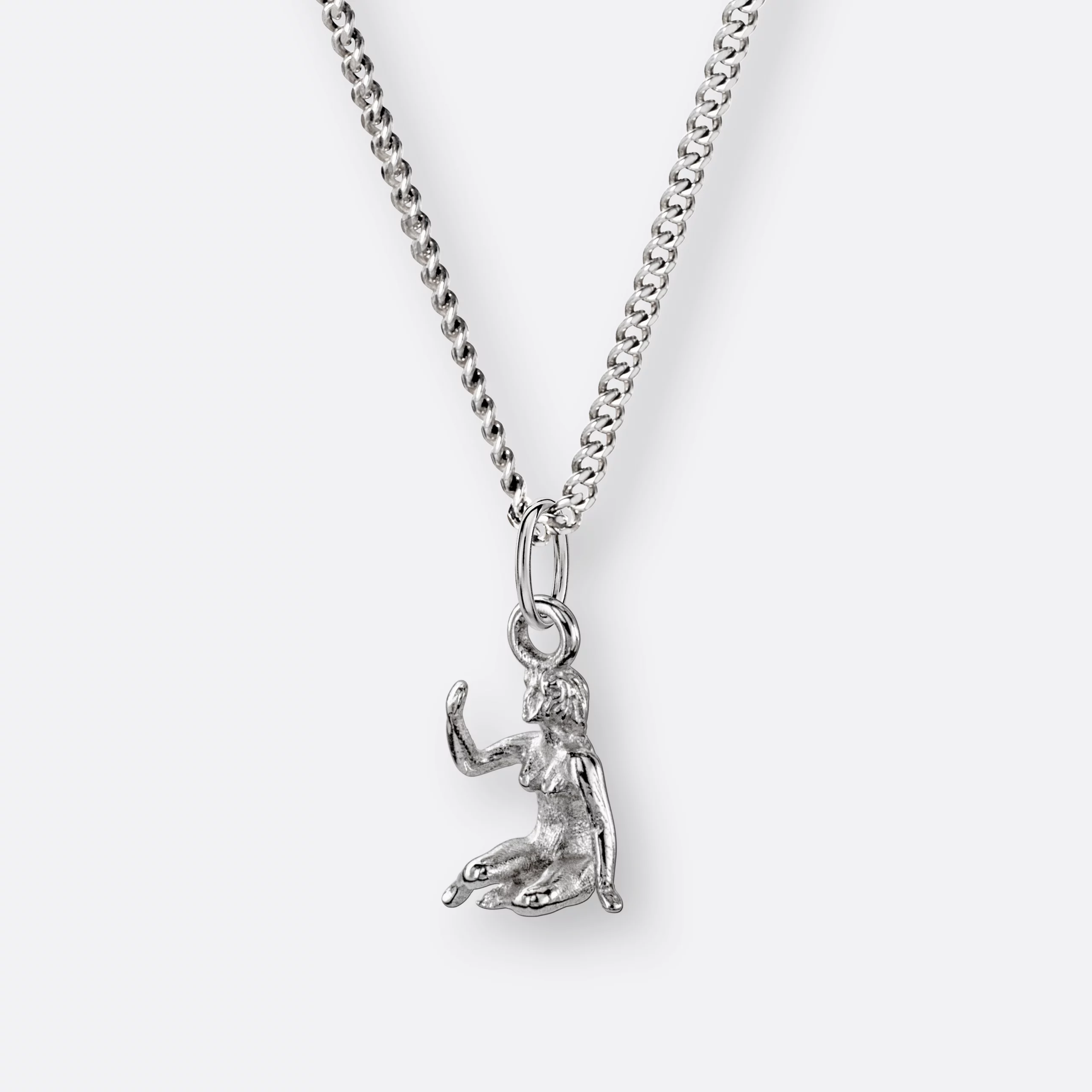 Jungfrau Kette, Anhänger klein, 925er Silber 11 Jungfrau Sternzeichen-Halskette mit Anhänger klein, Silber, Variante