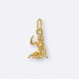 Jungfrau Anhänger klein, 585er Gold 10 Jungfrau Sternzeichen-Anhänger, klein, Gold, Vorne