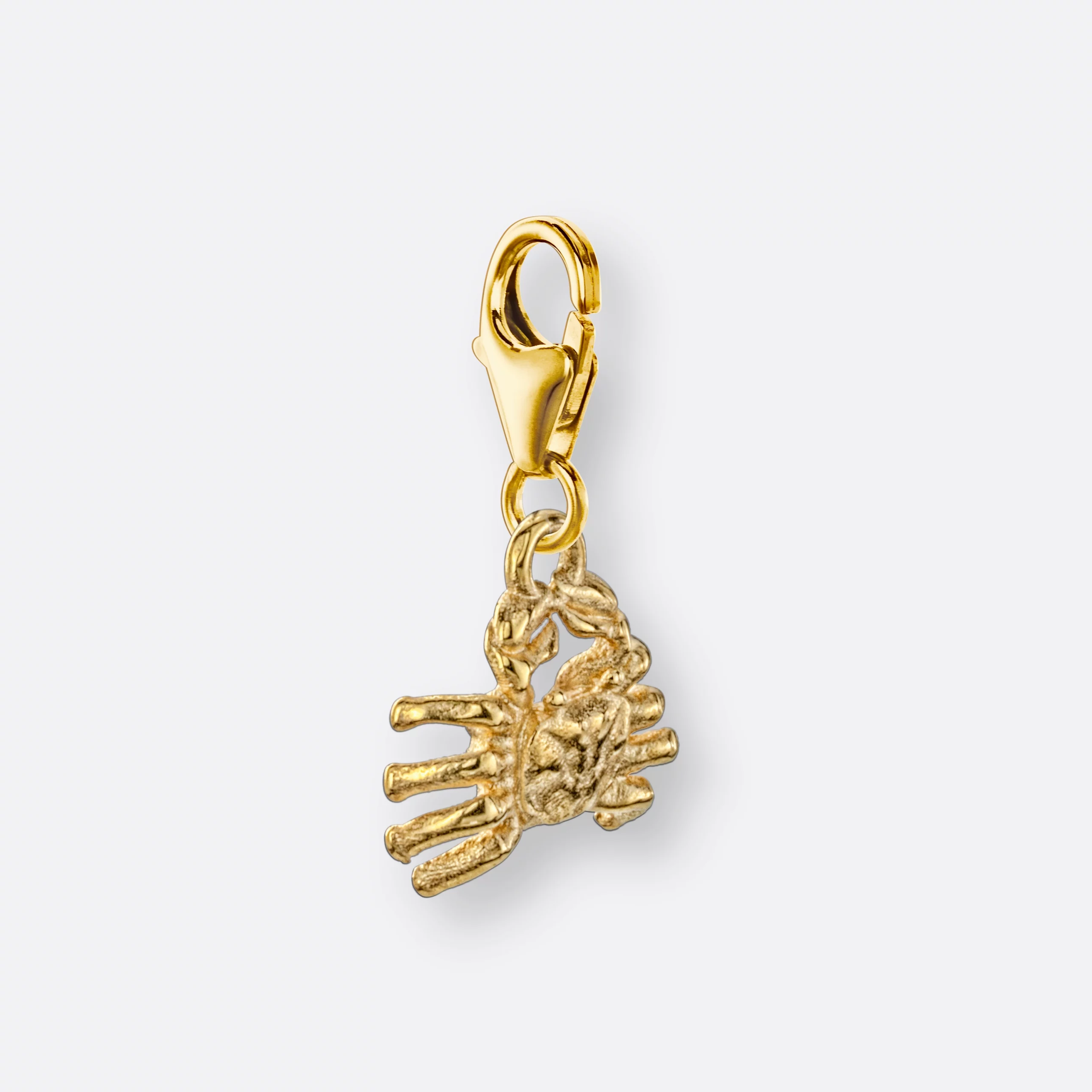 Krebs Charm, Anhänger klein, 585er Gold 2 Krebs Charm mit Anhänger klein, Gold, Seite