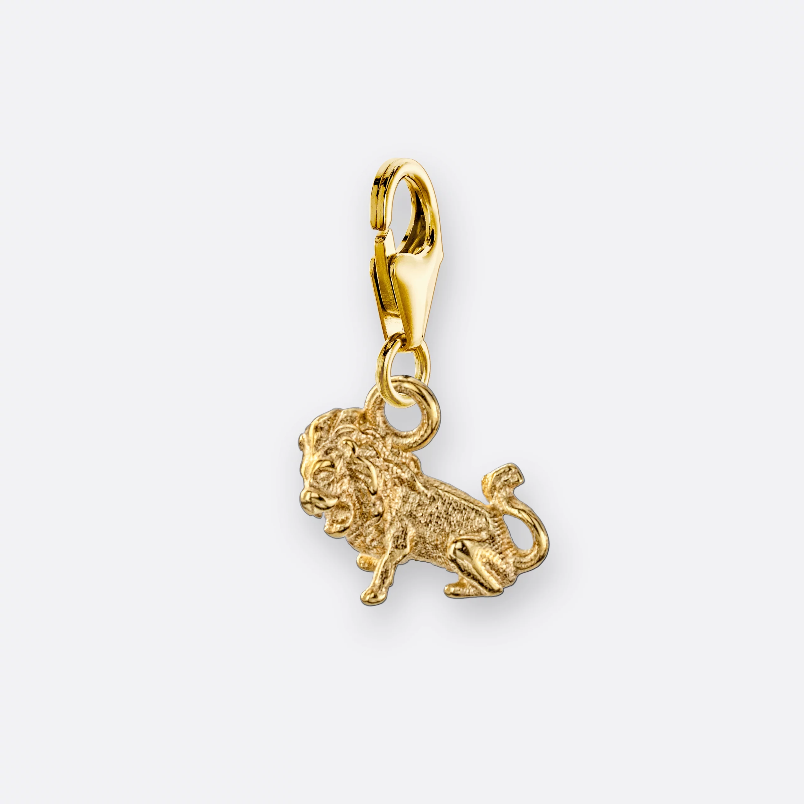 Löwe Charm, Anhänger klein, 585er Gold 9 Löwe Charm mit Sternzeichen-Anhänger klein, Gold, Vorne