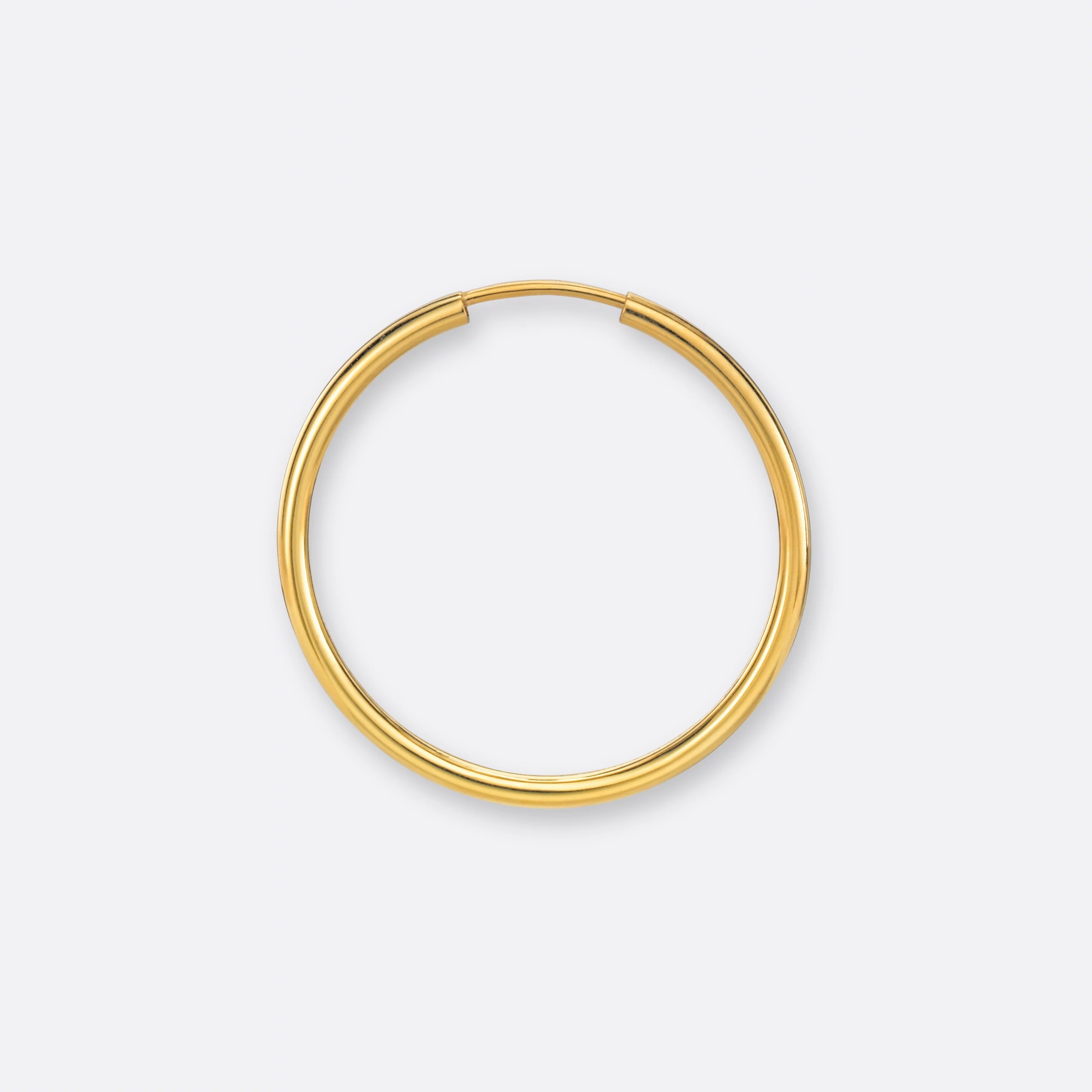 Ohrring-Creole groß, 585er Gold 1 30mm Ohrring-Creole in 585/- Gold