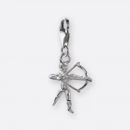 Schütze Charm, Anhänger klein, 925er Silber 11 Schütze Charm mit Sternzeichen-Anhänger klein, Silber, Vorne