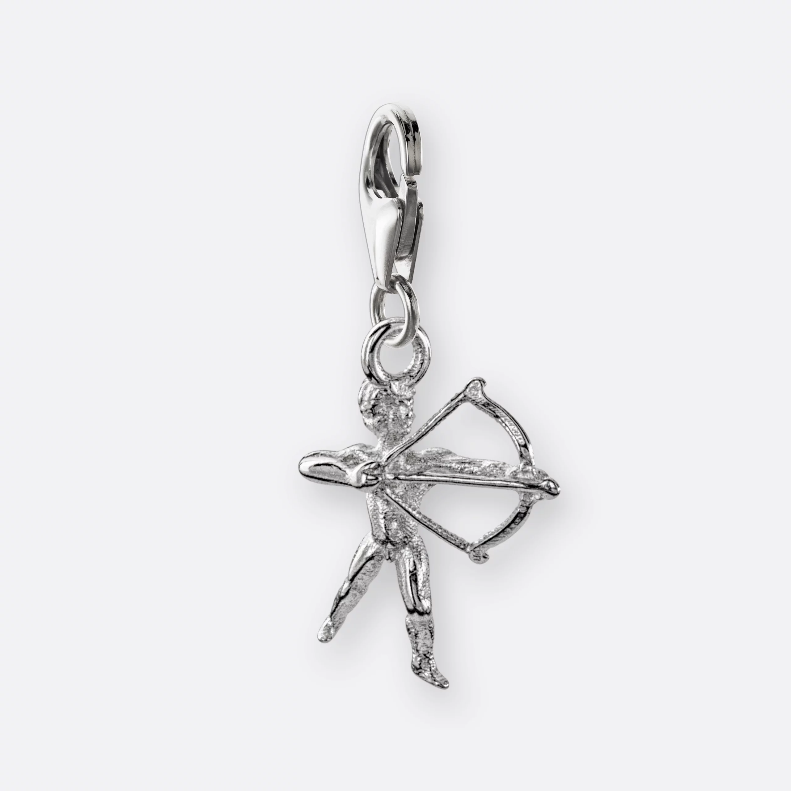 Schütze Charm, Anhänger klein, 925er Silber 13 Schütze Charm mit Sternzeichen-Anhänger klein, Silber, Vorne