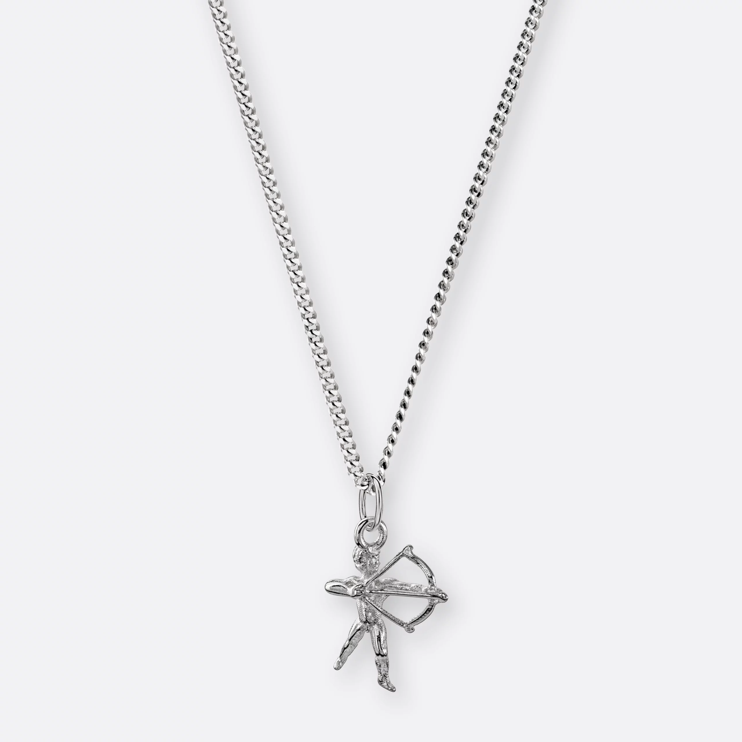 Schütze Kette, Anhänger klein, 925er Silber 4 Schütze Kette mit Sternzeichen-Anhänger klein, Silber, Vorne