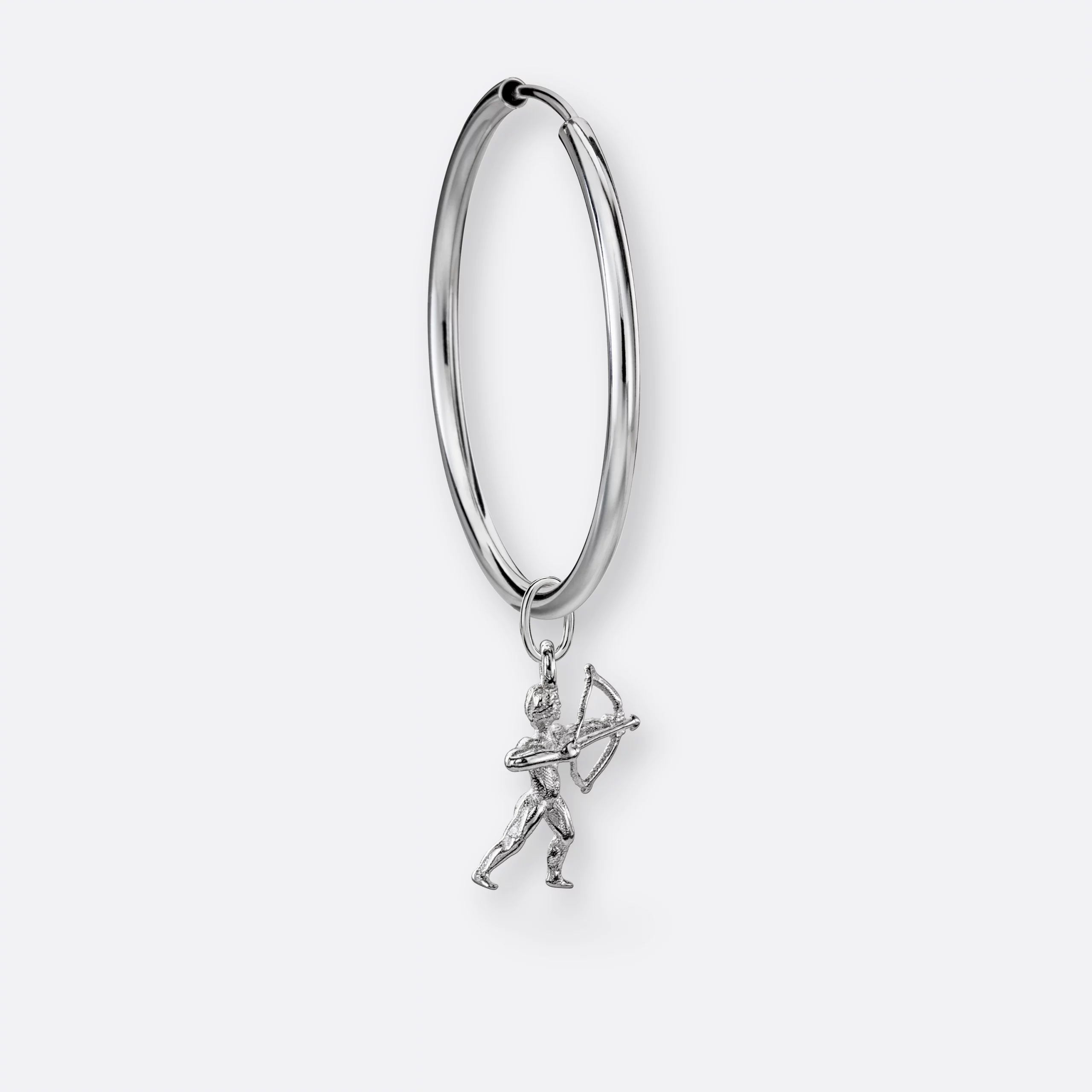 Schütze Ohrring, Anhänger klein, 925er Silber 4 Schütze Ohrring groß mit Sternzeichen Anhänge klein, Silber, Seite