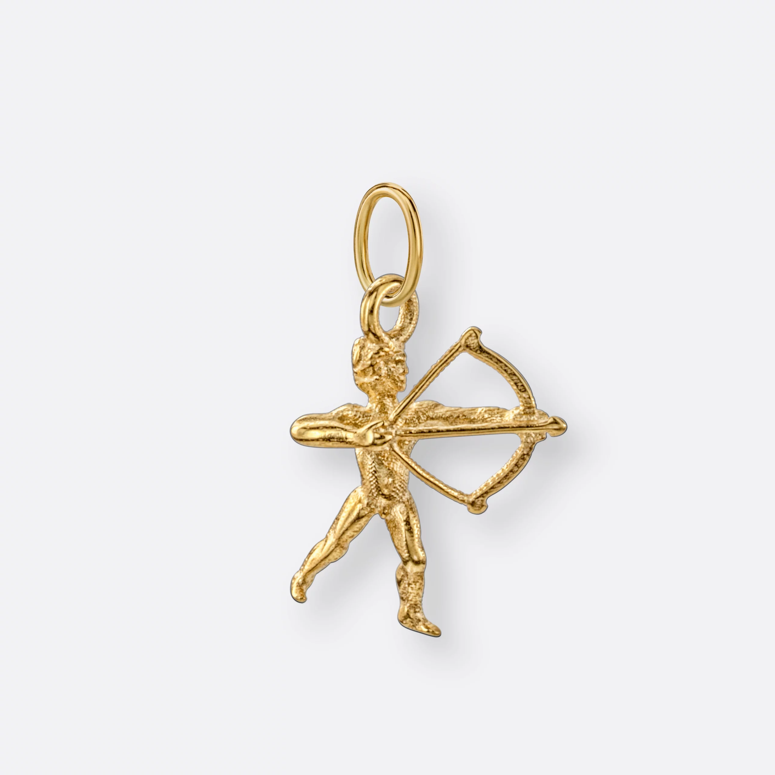 Schütze Anhänger klein, 585er Gold 3 Schütze Sternzeichen-Anhänger, klein, Gold, Vorne