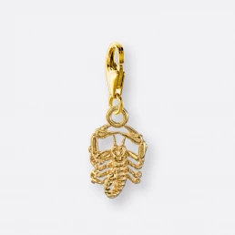 Skorpion Charm, Anhänger klein, 585er Gold 10 Skorpion Charm mit Sternzeichen-Anhänger klein, Gold, Vorne