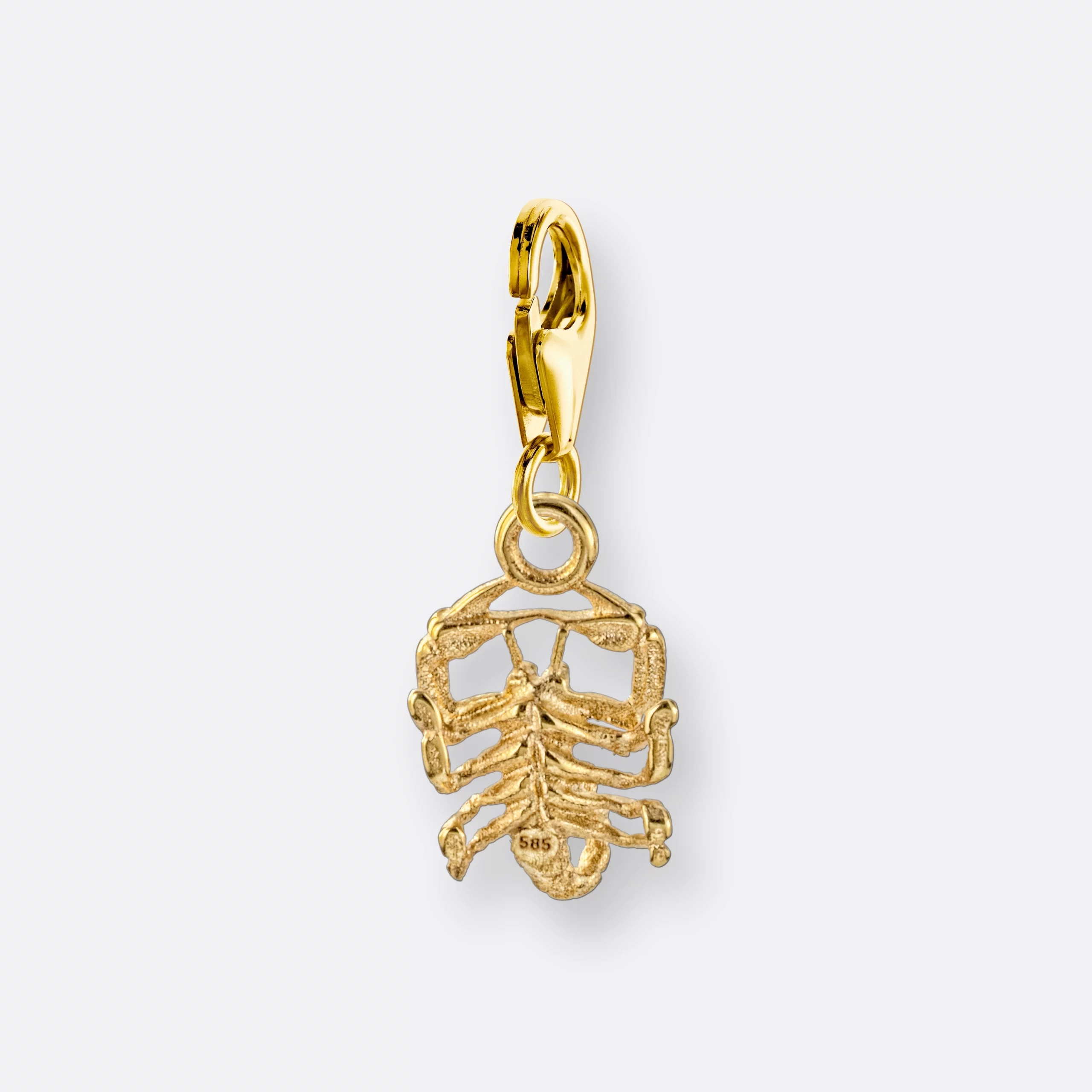 Skorpion Charm, Anhänger klein, 585er Gold 3 Skorpion Charm mit Sternzeichen-Anhänger klein, Gold, Hinten