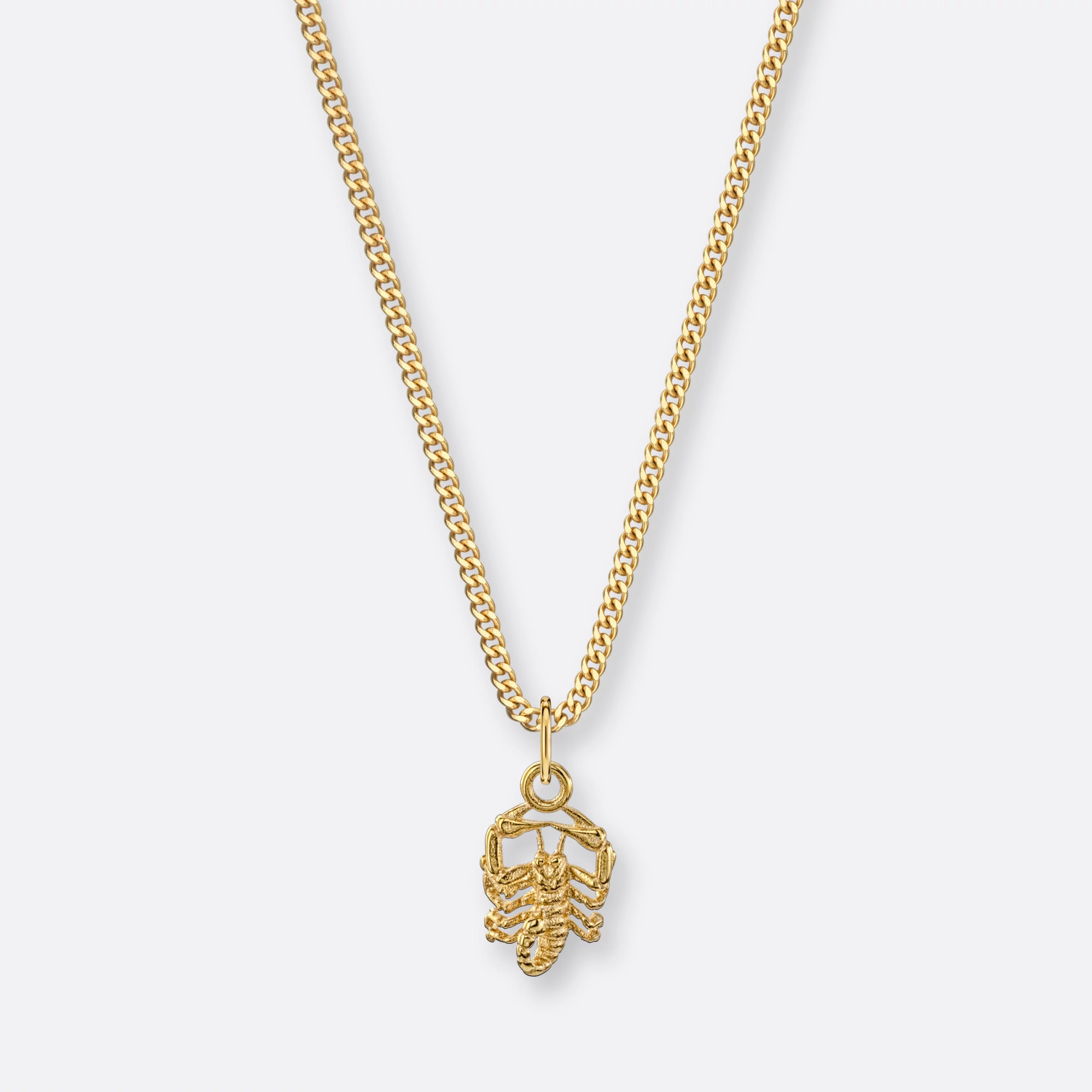 Skorpion Sternzeichenkette, Anhänger klein, 585er Gold 4 Skorpion Kette mit Sternzeichen-Anhänger klein, Gold, Vorne