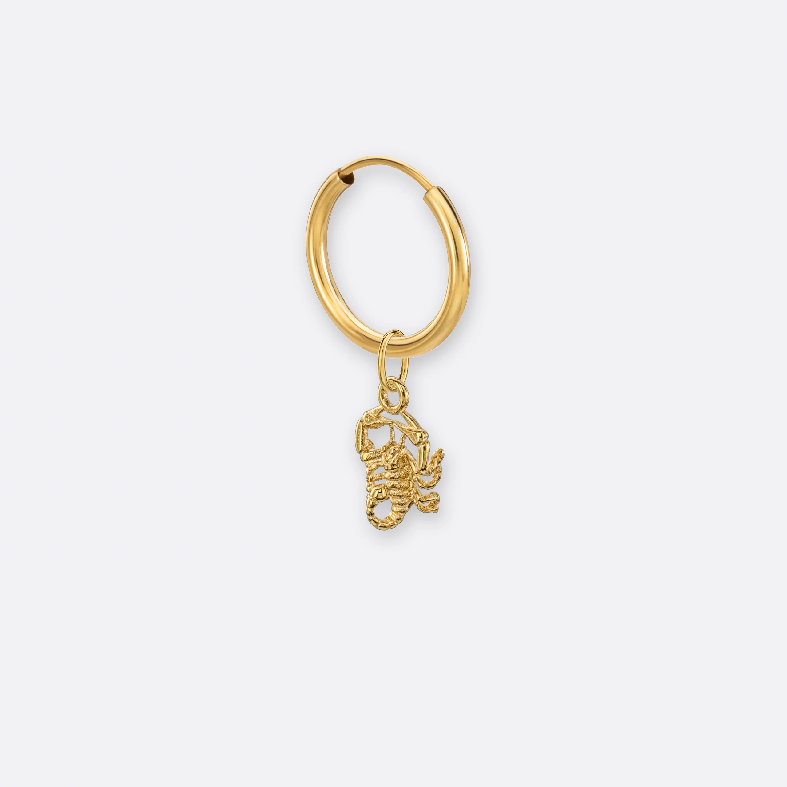 Skorpion Ohrring, Anhänger klein, 585er Gold 8 Skorpion Ohrring klein mit Sternzeichen-Anhänger klein, Gold, Seite