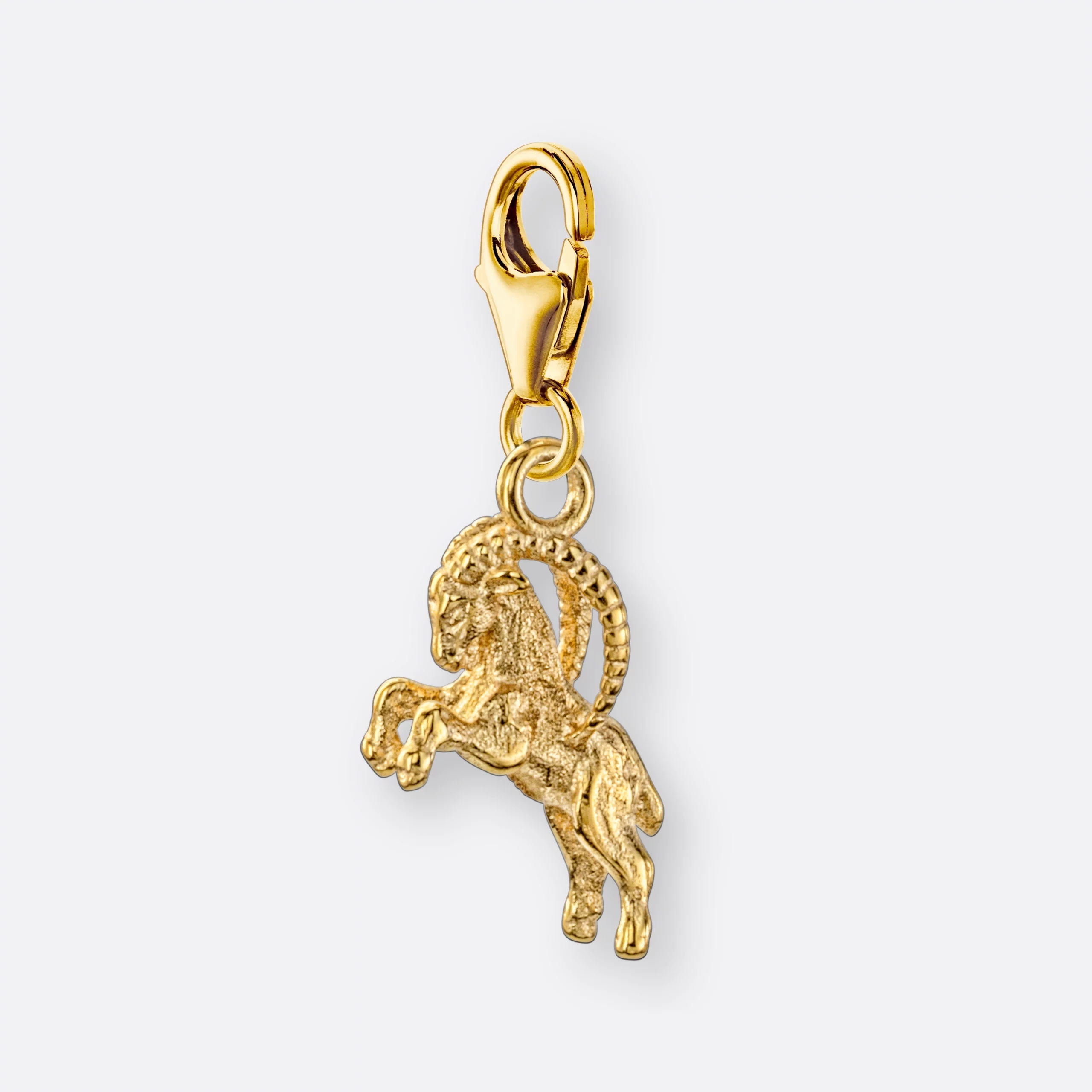 Steinbock Charm, Anhänger klein, 585er Gold 2 Steinbock Charm mit Sternzeichen-Anhänger klein, Gold, Seite