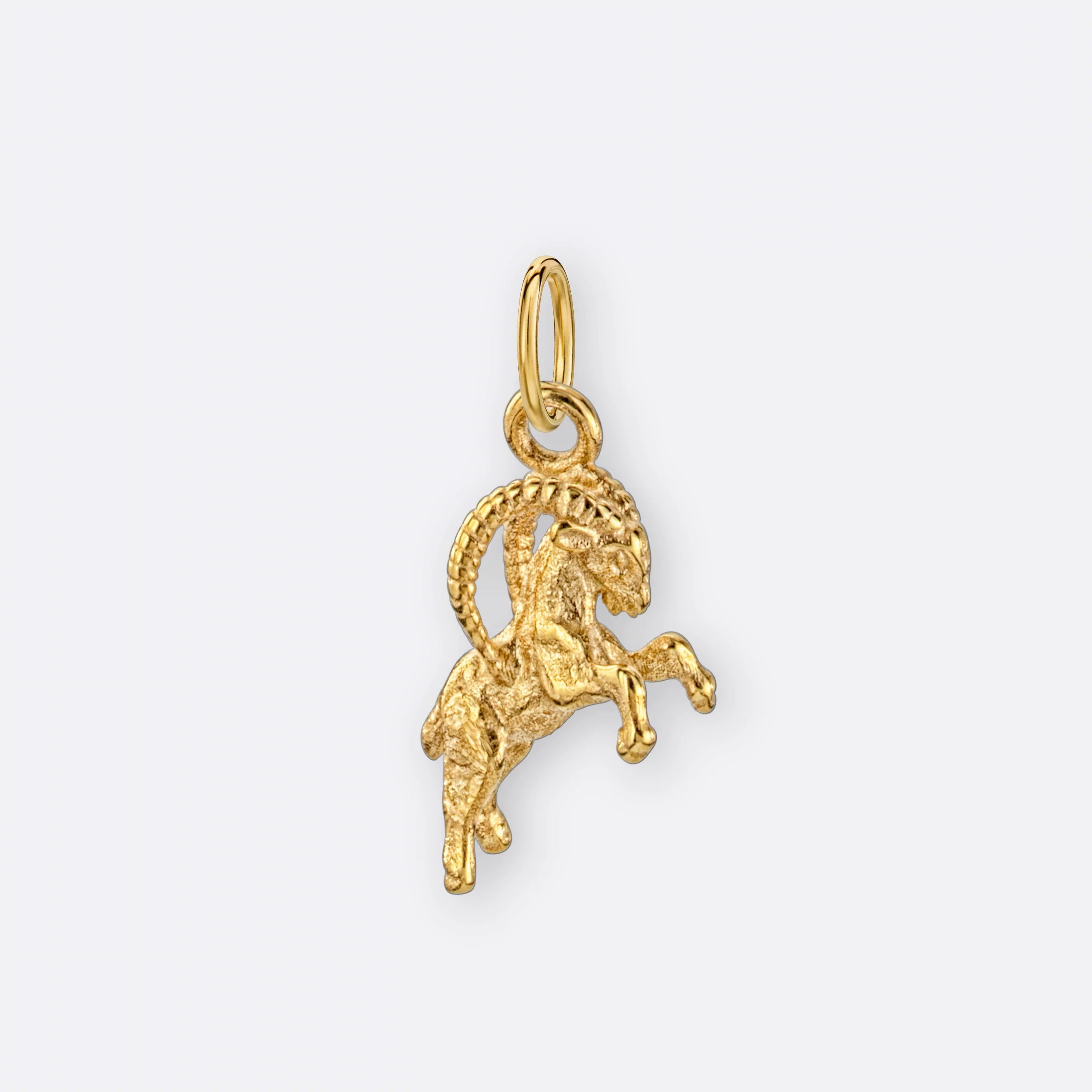 Steinbock Anhänger klein, 585er Gold 2 Steinbock Sternzeichen Anhänger, klein, Gold, Seite