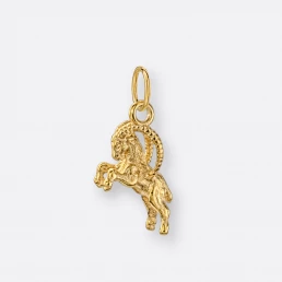 Steinbock Anhänger klein, 585er Gold 15 Steinbock Sternzeichen Anhänger, klein, Gold, Variante
