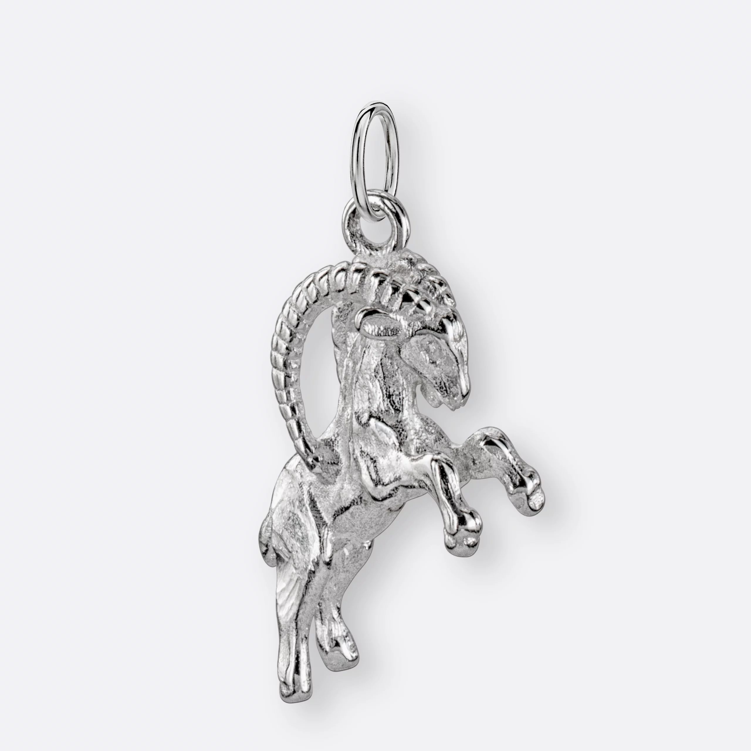 Steinbock Anhänger groß, 925er Silber 2 Steinbock Anhänger, groß, Silber, Variante