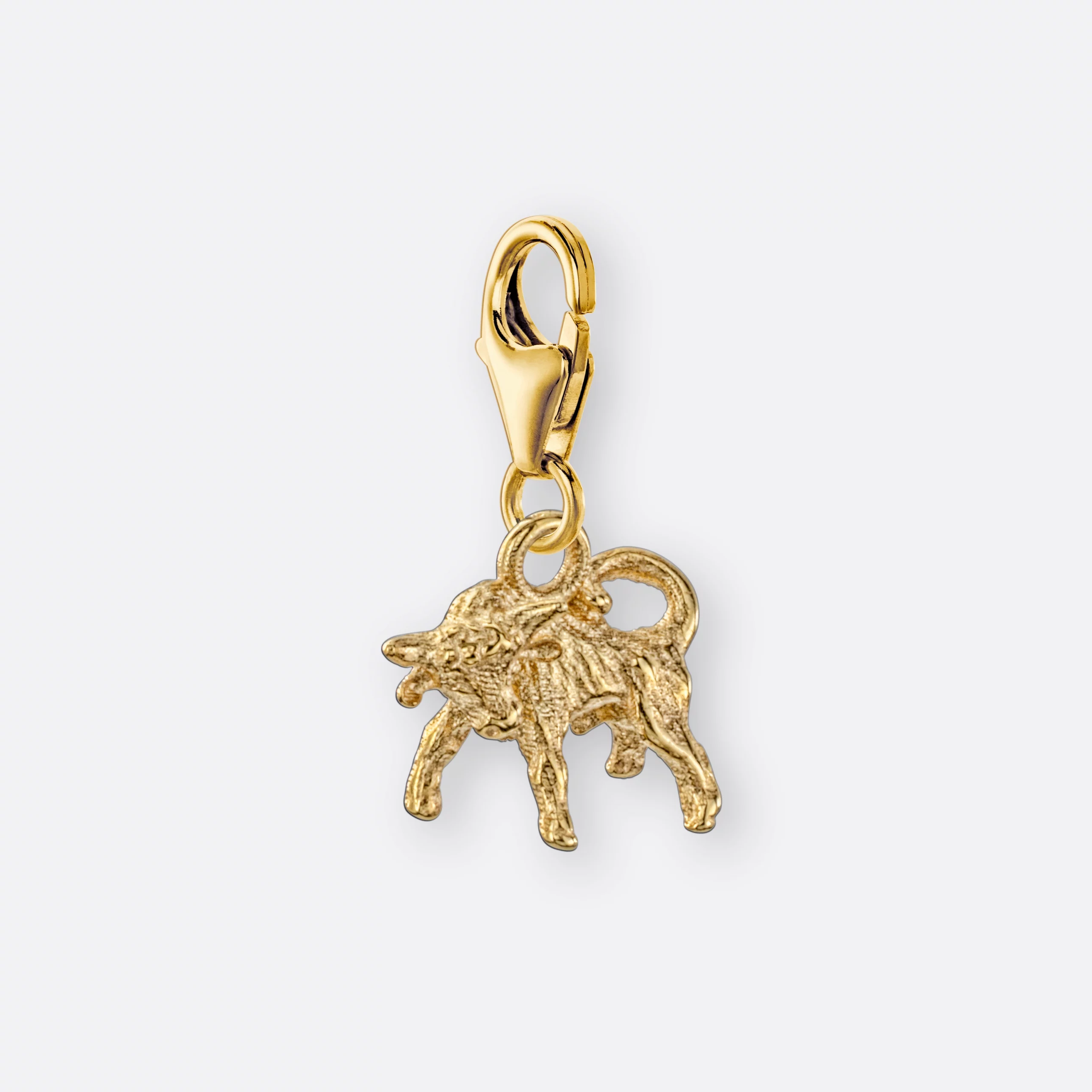 Stier Charm, Anhänger klein, 585er Gold 5 Stier Charm mit Sternzeichen Anhänger klein, Gold, Seite