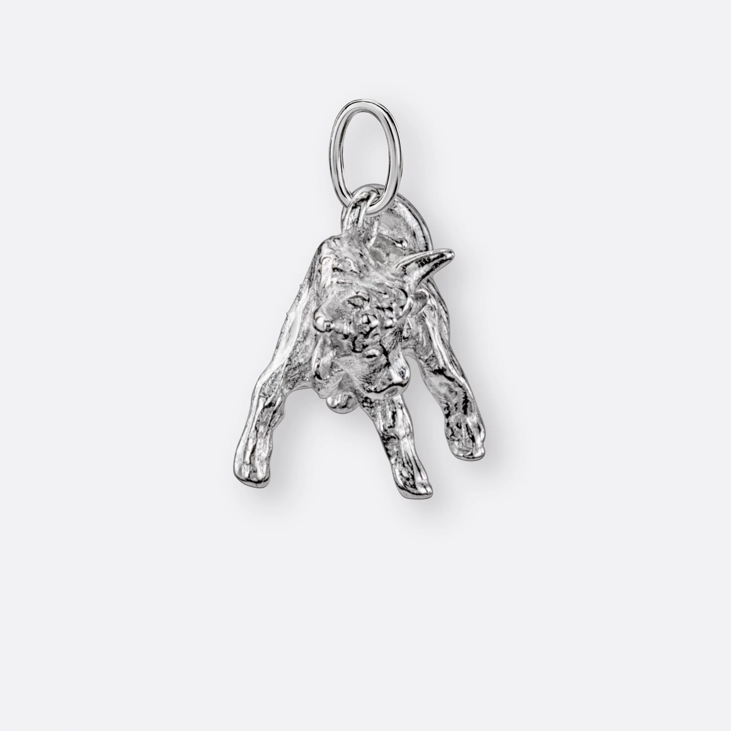 Stier Anhänger groß, 925er Silber 3 Stier Anhänger, groß, Silber, Vorne