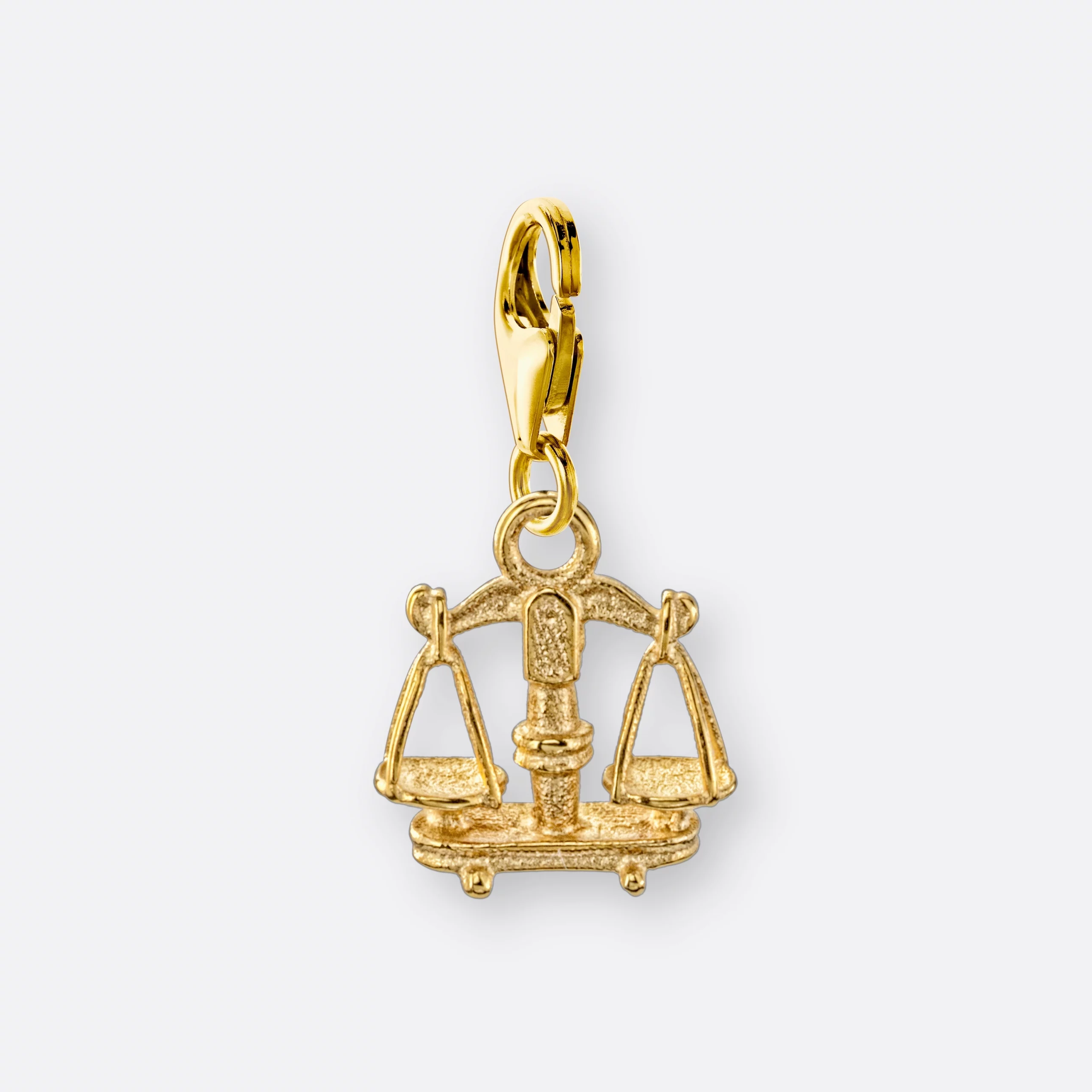 Waage Charm, Anhänger klein, 585er Gold 2 Waage Charm mit Sternzeichen Anhänger klein, Gold, Vorne