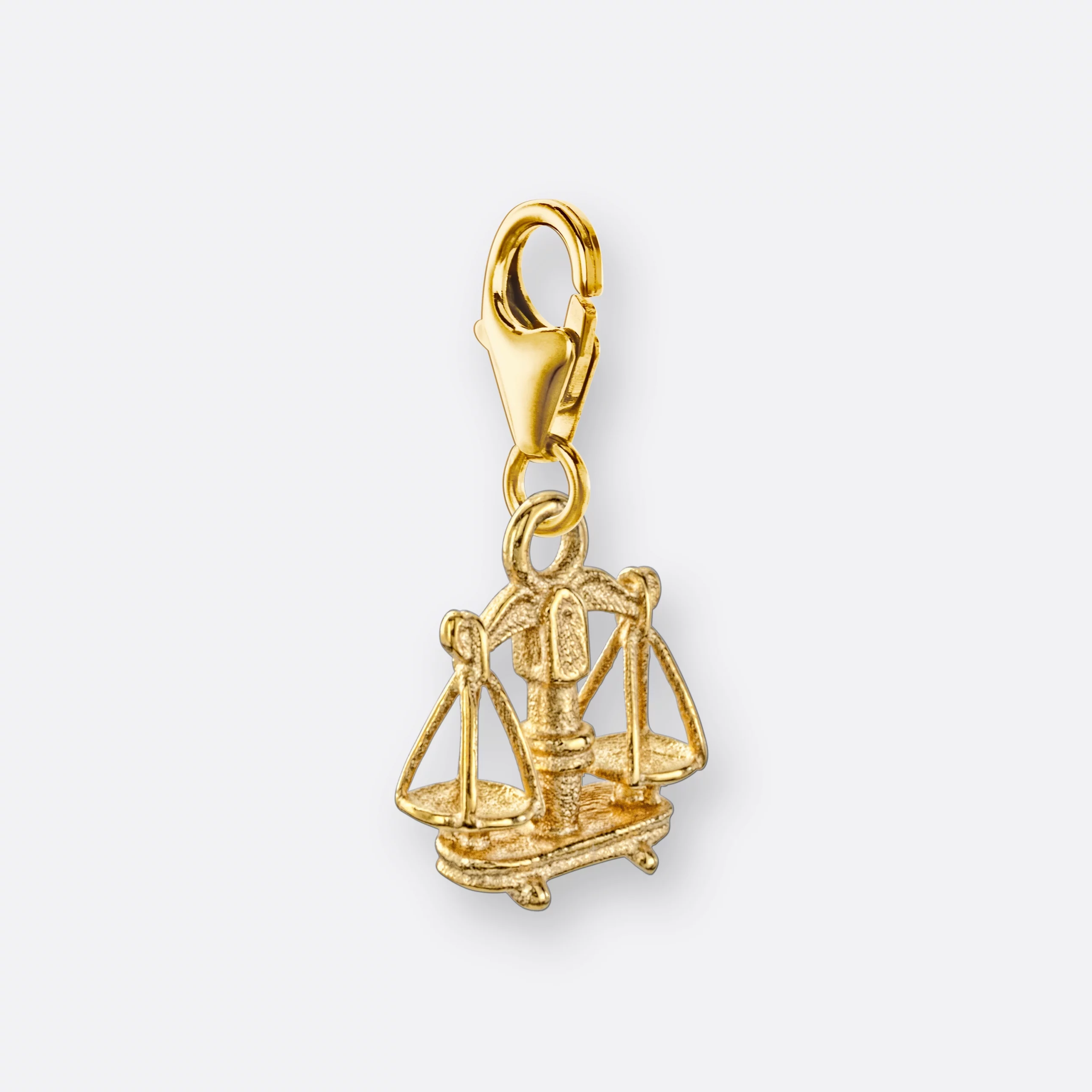 Waage Charm, Anhänger klein, 585er Gold 3 Waage Charm mit Sternzeichen-Anhänger klein, Gold, Seite