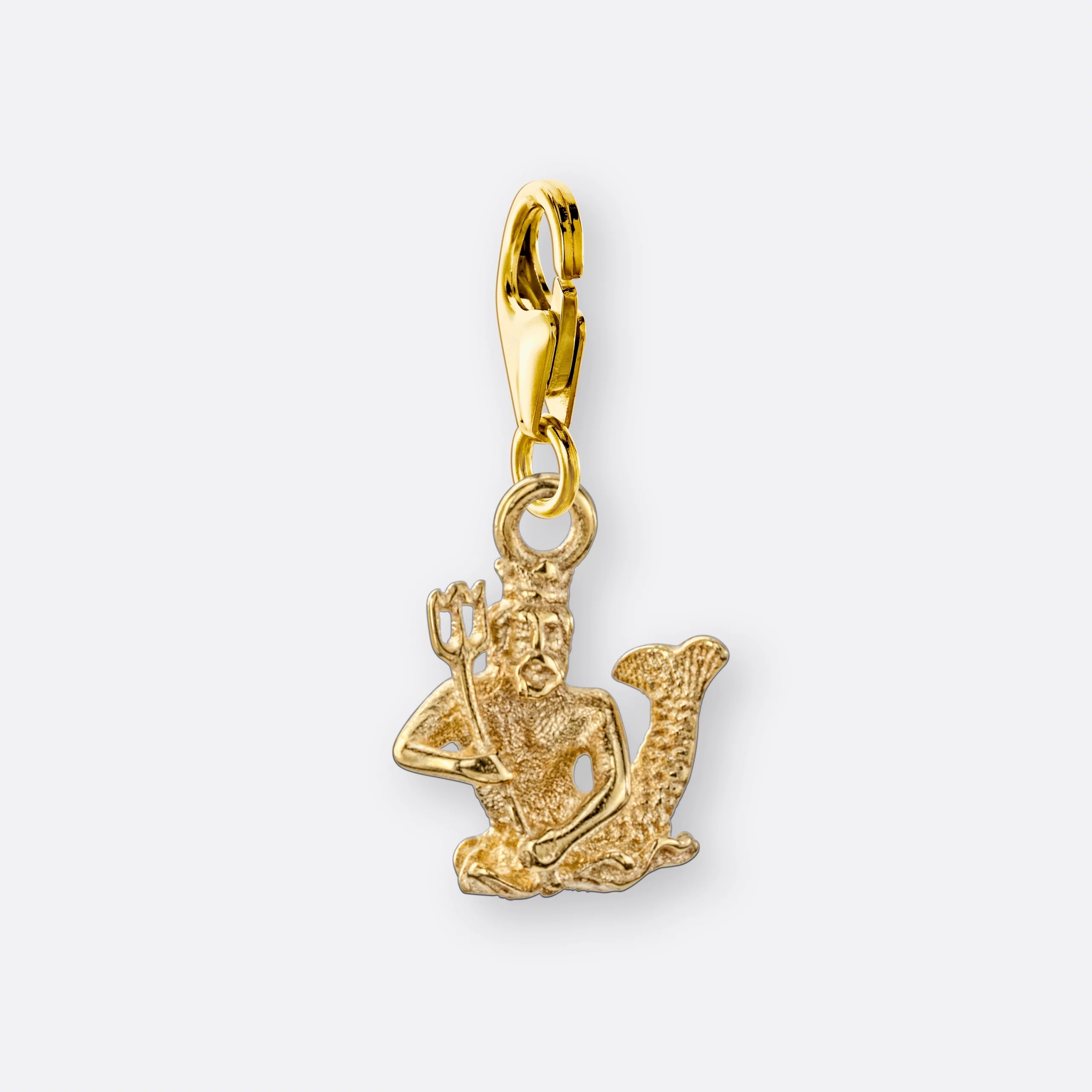 Wassermann Charm, Anhänger klein, 585er Gold 3 Wassermann Charm mit Anhänger klein, Gold, Vorne