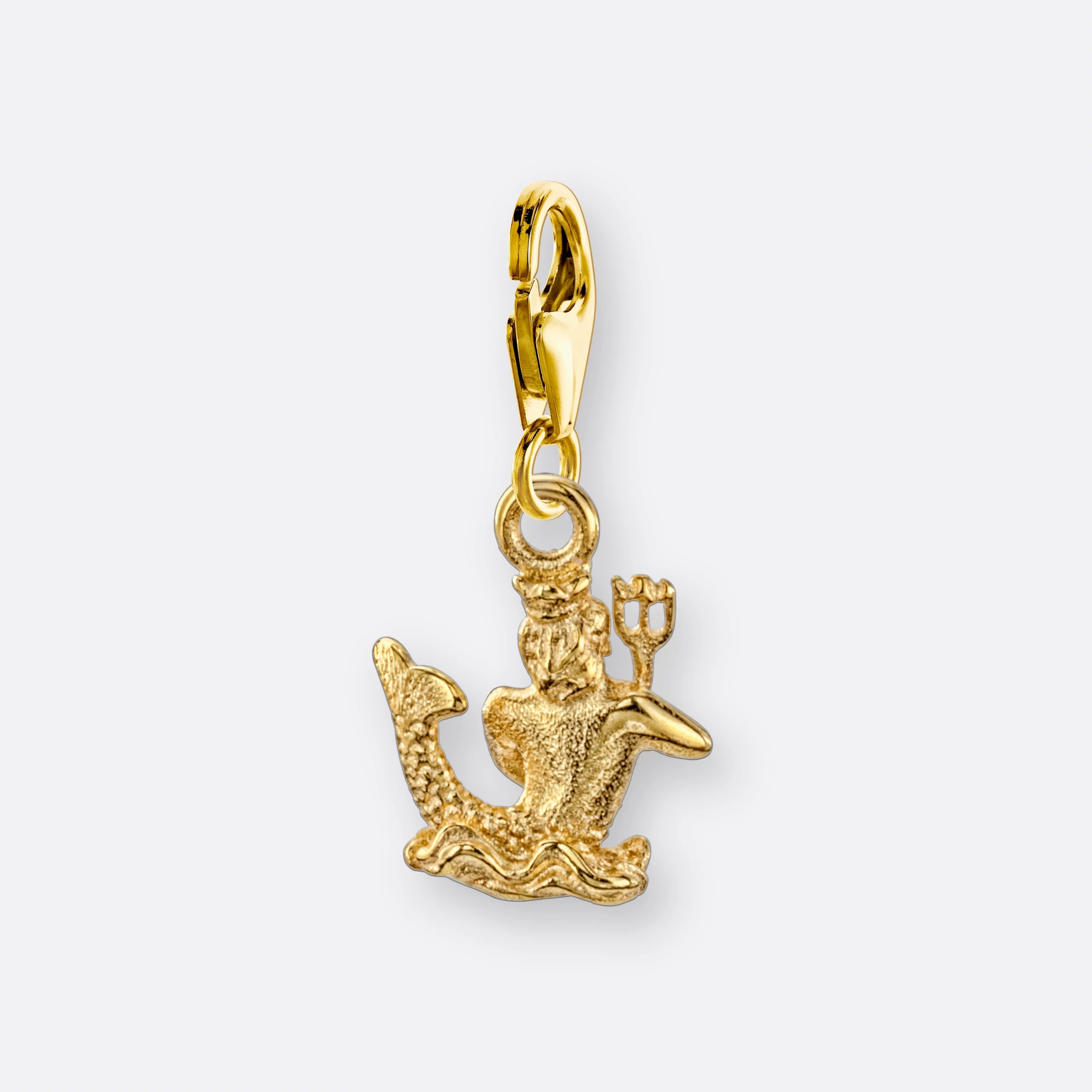 Wassermann Charm, Anhänger klein, 585er Gold 2 Wassermann Charm mit Sternzeichen-Anhänger klein, Gold, Hinten