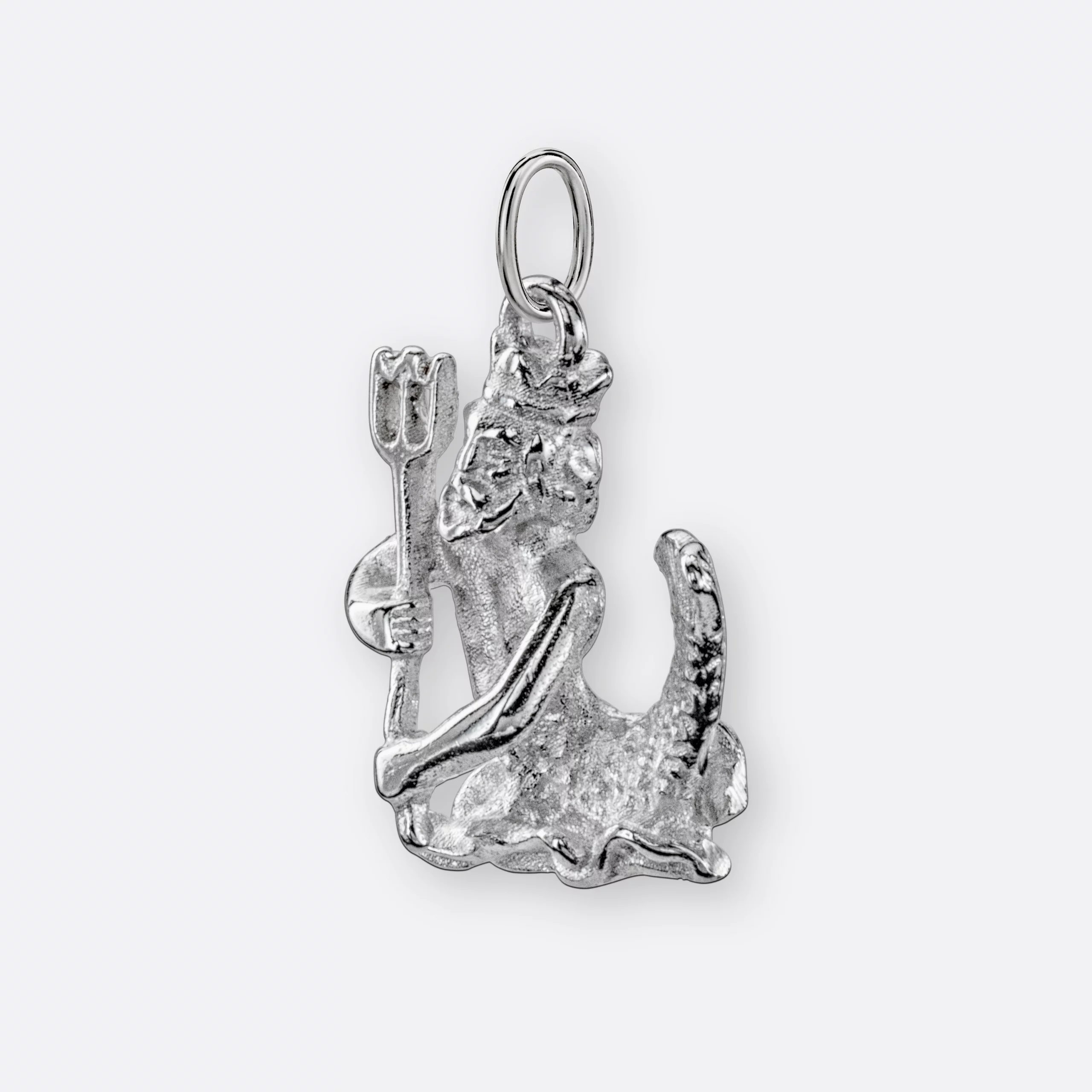 Wassermann Anhänger groß, 925er Silber 2 Wassermann Anhänger, groß, Silber, Seite