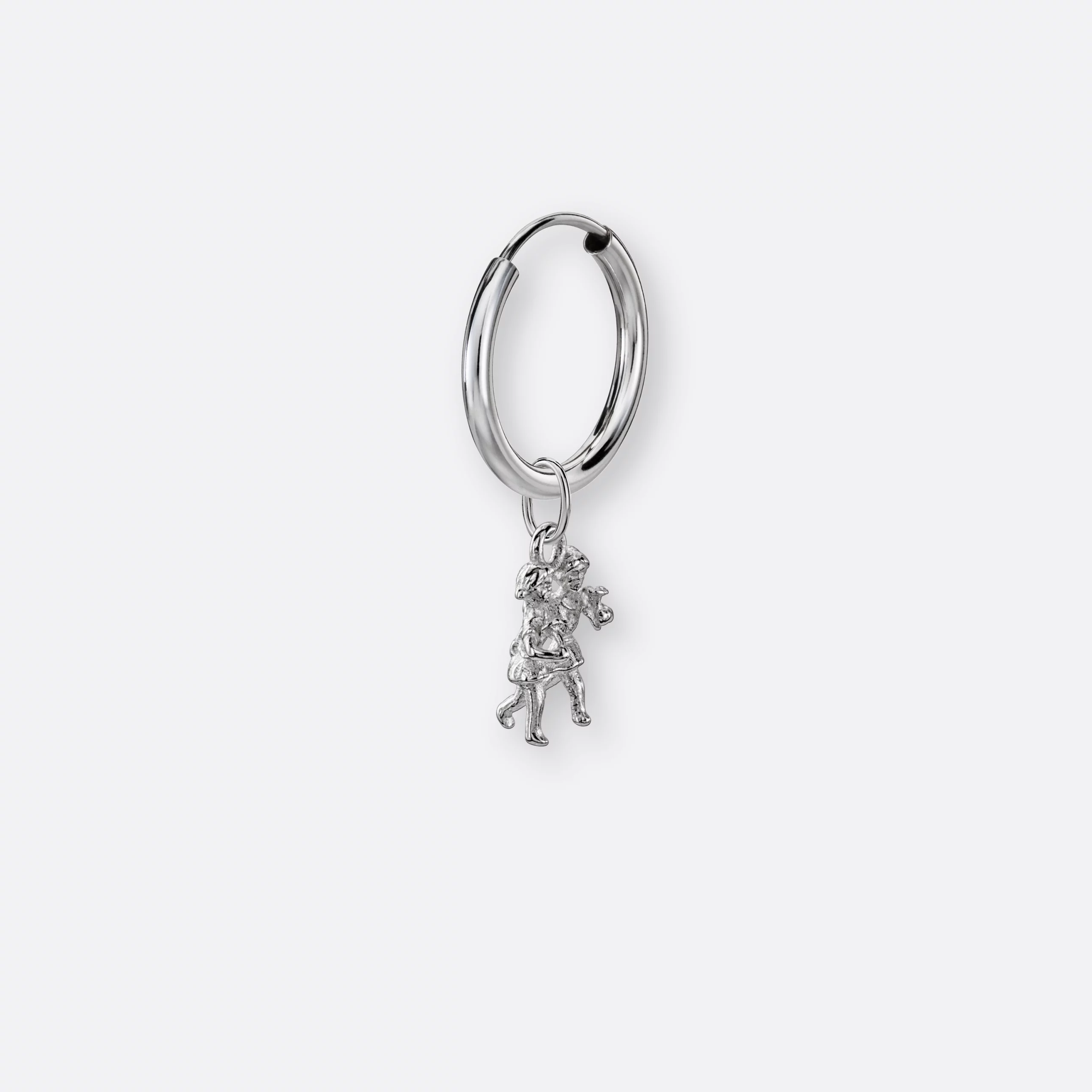 Zwillinge Ohrring, Anhänger klein, 925er Silber 4 Zwillinge Ohrring klein mit Sternzeichen Anhänger klein, Silber, Seite