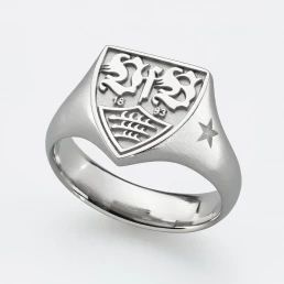 VfB Ring aus massivem Silber
