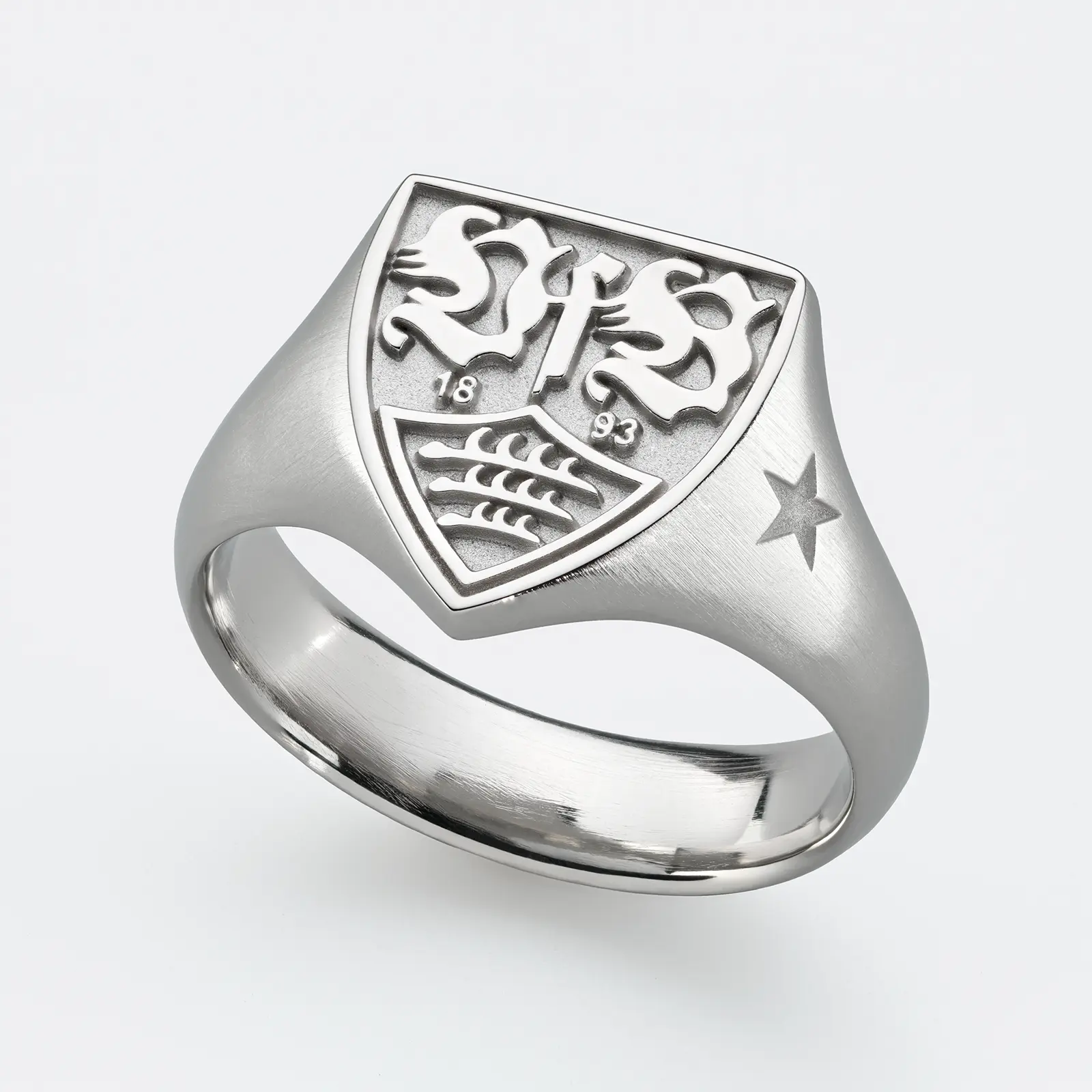 VfB Ring aus massivem 925er Silber 17 VfB Ring aus massivem Silber