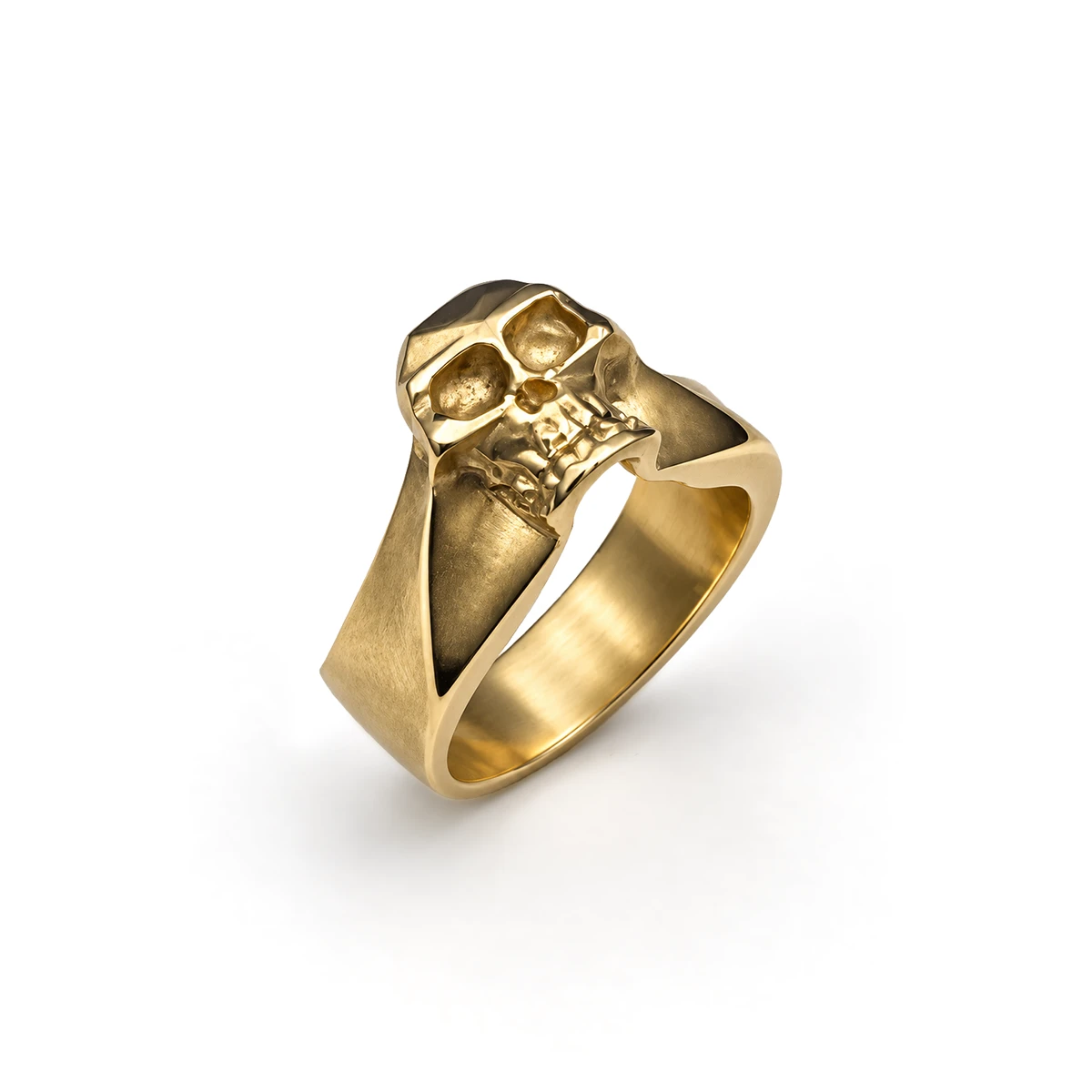 Andreas Reisser – Totenkopf-Ring aus 750er Gold 2 Andreas Reisser – Totenkopf-Ring Gold