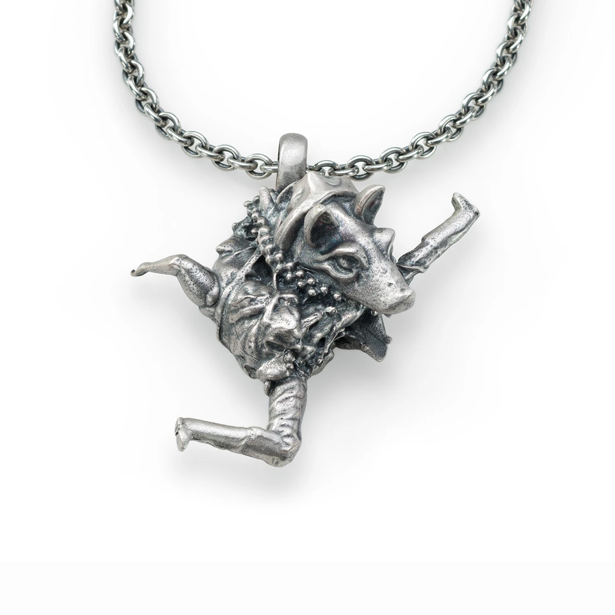 Jonathan Meese - The »wolf of art« Kette mit Anhänger 19 Jonathan Messe Erzwolf Kette mit Anhänger